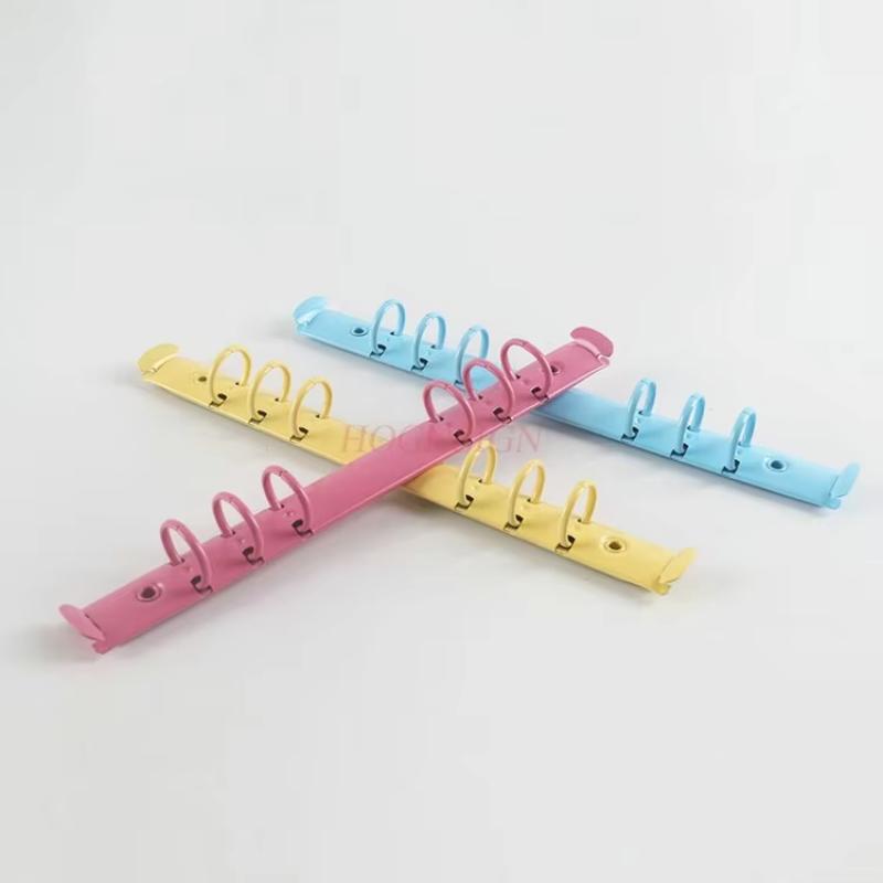 Candy colored hardware hole clip, colored hole clip, loose leaf clip, notebook metal clip, stationery clip