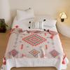 Nordic Minimalist Bohemian Style Knitted Blanket - Summer Single/Double Size, for Student Dormitory & Air-Conditioned Rooms