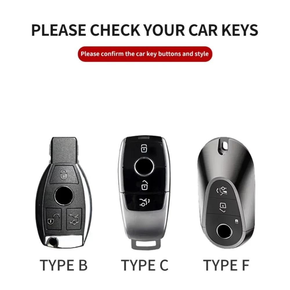 Чехол для ключа автомобиля для Mercedes Benz A B C D E S-класса W204 W212 W176 GLC CLA GLA AMG GLS GLE GLK CLS S350 S500 Корпус ключа автомобиля