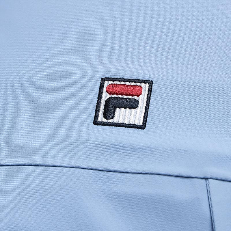 Fila Наследие Минималистичный Повседневный Модный Универсальный Прочный Тканый Свободный Худи Мужские куртки Небесно-голубой F11M548702FBU