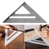 Professional 7inch Aluminum Alloy Measuring Ruler Triangle Ruler Measuring Tool Angle Protractor