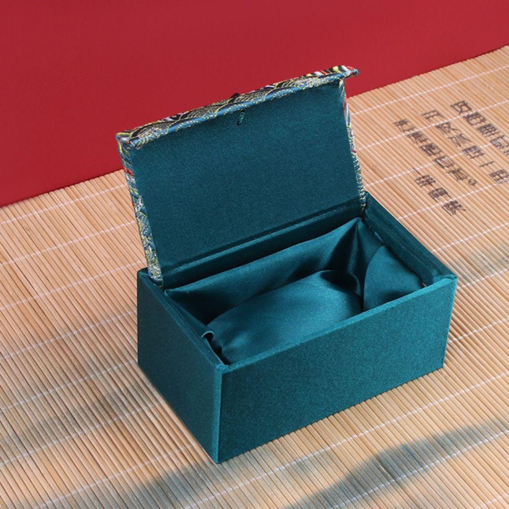 High-End Silk Jewelry Box with Tassels Bracelet Box For Wedding Travel Souvenir Gifts