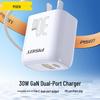 Pisen 30W GaN Dual-Port USB-C Fast Charger Set