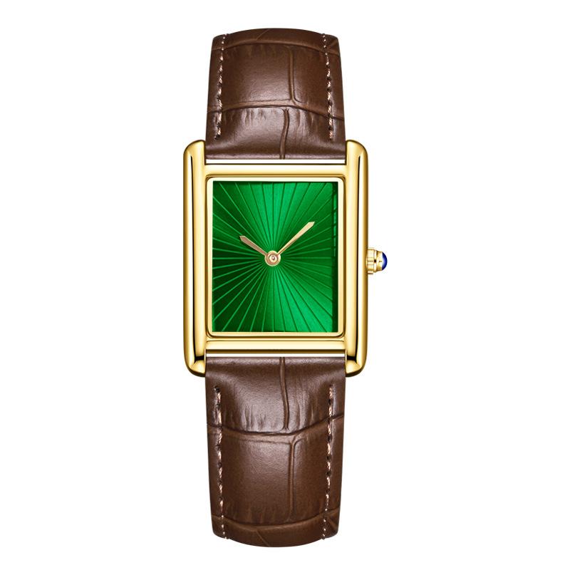 Luxury Brand Watch New Style Sun Pattern Dial With Simple Design Watches for Men Quartz Wristwatch Leather Strap Clock Reloj