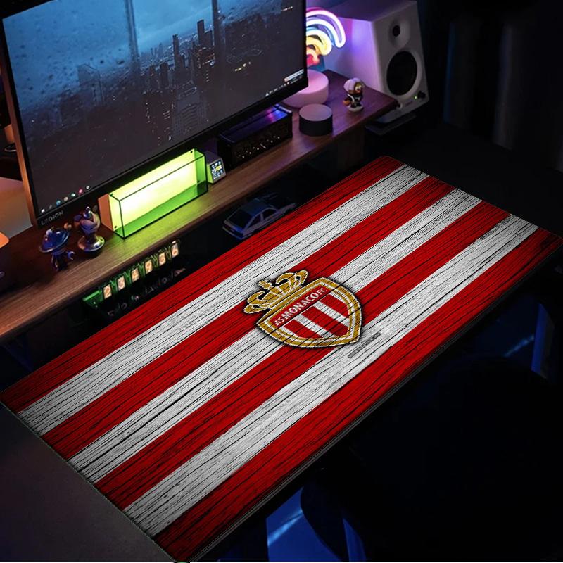 As Monaco Crest Mouse Pad, Rubber Base, Mouse Pad for Gamers and Office Use, Gaming Desk , Easy To Clean Mat Christmas fan gifts