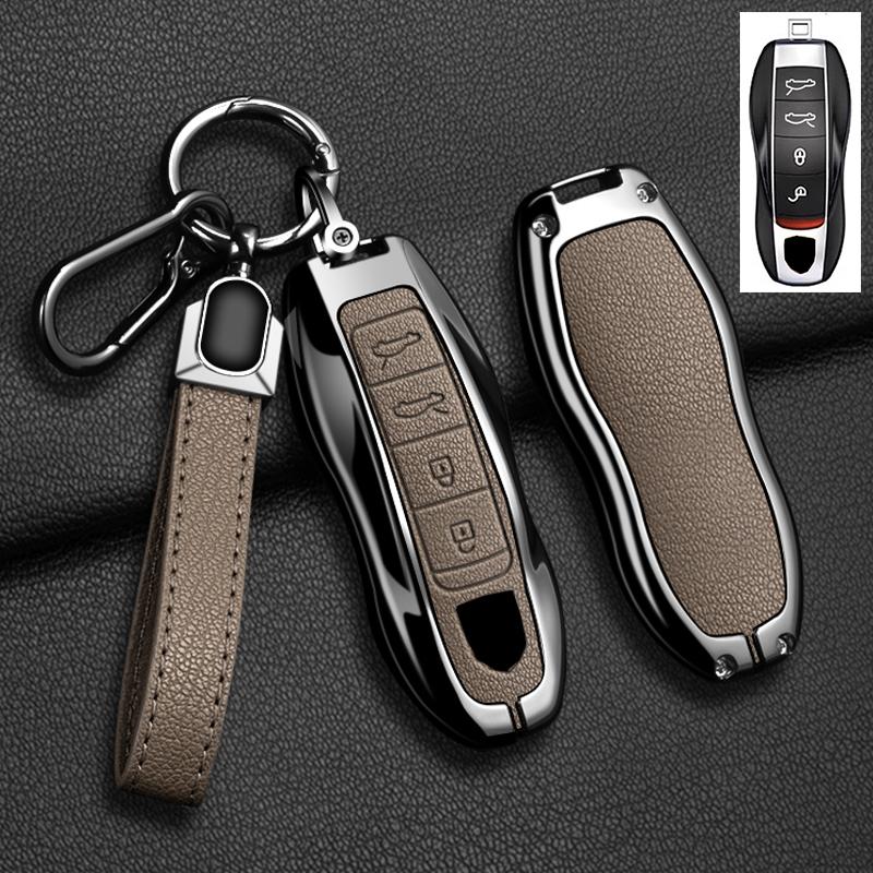 AABKR1 Car Key Case Cover For Porsche Cayenne 958 911 Lepin 996 Macan Boxster Panamera 997 944 924 Panamera 718 971 9YA Protect Keychai