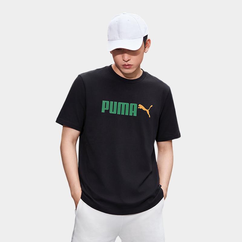 Puma Свитшот Color Block с круглым вырезом и коротким рукавом, унисекс, топ 691341-98
