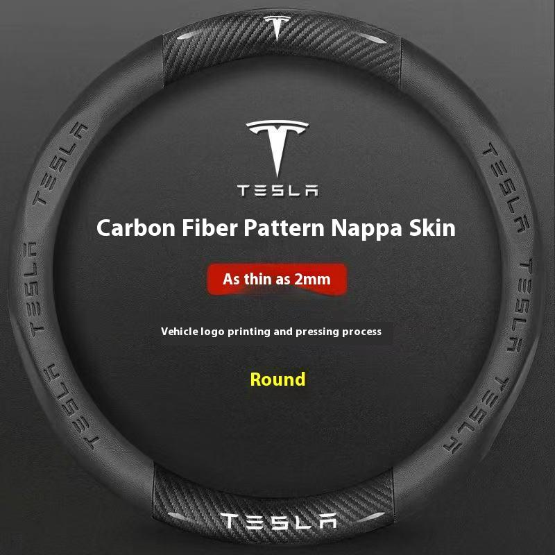 AME1 Car Steering Wheel Cover For Tesla Model 3 Model S Model Y Model X Roadster 2019-2025 Auto interior Steering Wheel Accessories
