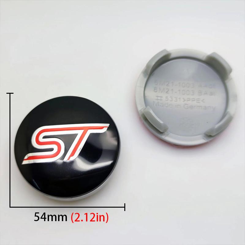 4Pcs 54mm 60mm Car Wheel Center Hub Cap Rim Cover For Ford ST LINE stline Focus 2 3 MK2 MK3 MK1 qv3 Fusion Everest Escape Explorer