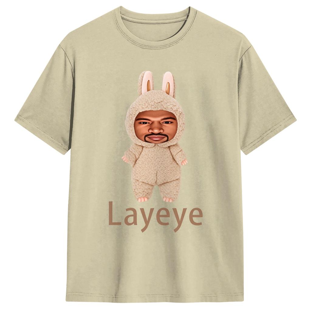Kanye Wests Layeye TShirt Summer Pure Cotton TShirts For Unisex Casual Tee Shirt Short Sleeve Y2K Casual Tees