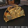 Vintage Golden Hollow Carved Metal Napkin Holder Vertical Tabletop Tissue Stand For Restaurant Hotel Home Dining Decor