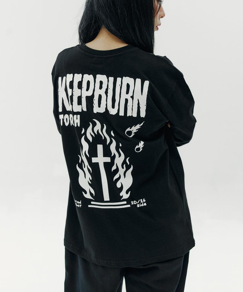 Tochi Keep Burn Лонгслив Черный