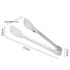 Baijie 304 Stainless Steel Multi-Functional Food Tongs for Cake, Steak, BBQ Bread, Kitchen Baking, And Roasting Meat