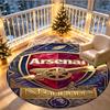 Custom Name Personalized Arsenal F.C Print Round Rug, Versatile Home Decor Carpet, for Playroom, Apartment, Balcony, Entryway, Hallway Gift