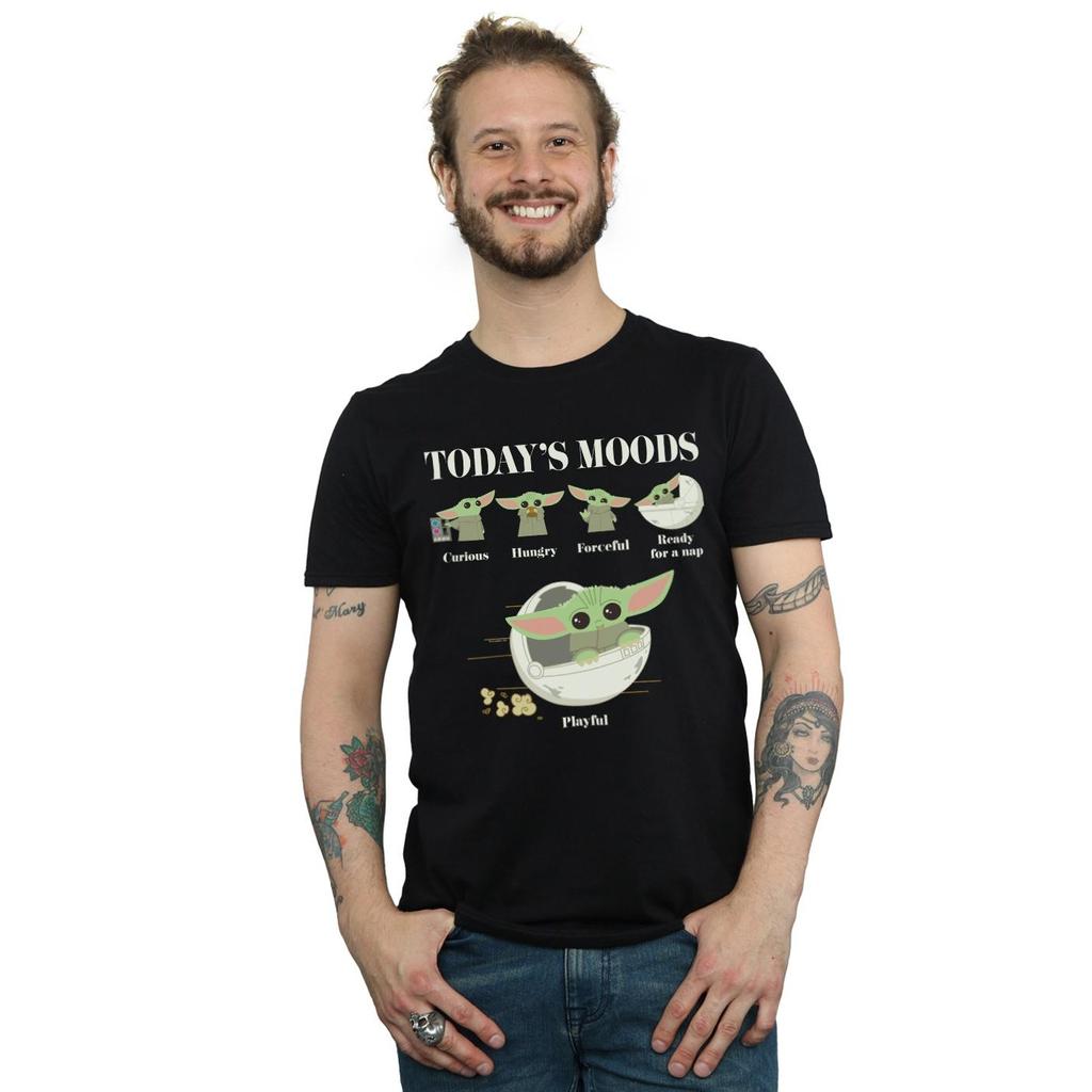 Star Wars Mens The Mandalorian The Child Moods T-Shirt