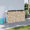 VidaXL Log Holder, Firewood Rack with Storage, Outdoor Firewood Shelf, Silver 180x45x100 364594
