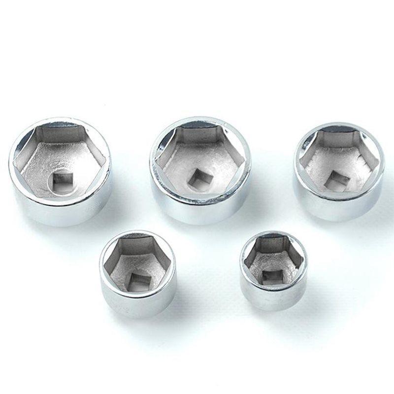 For Efficient Maintenance Cap Type Oil Filter Wrench Tool Set(5-Piece) For Automotive Repair Tools