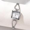New Women'S Luxury And Elegant Small Square Watch With A Steel Bracelet, A Versatile Quartz Wristwatch With A Thin Strap.