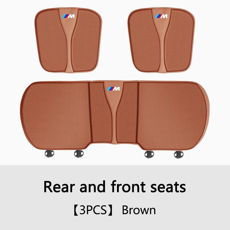 Soft Car Seat Cushion PU Leather Ventilated All Season Seat Cushion Covers For BMW E46 E39 E38 E90 E60 E36 F30 interior sticker