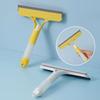 Glass Scraper with Integrated Spray Bottle 3-in-1 System Rubber Spatula Glass Scraper Household Cleaning Tool