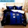3PCS telephone booth 3pcs Bedding,Including 3PCS Duvet Cover And 2pcs Pillowcases Perfect for Christmas,Ideal for Bedroom, Dormitory