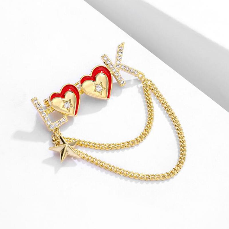 Brooch Jewelry Accessories Hijab Tassel Lapel Pin Suit Shirt Collar