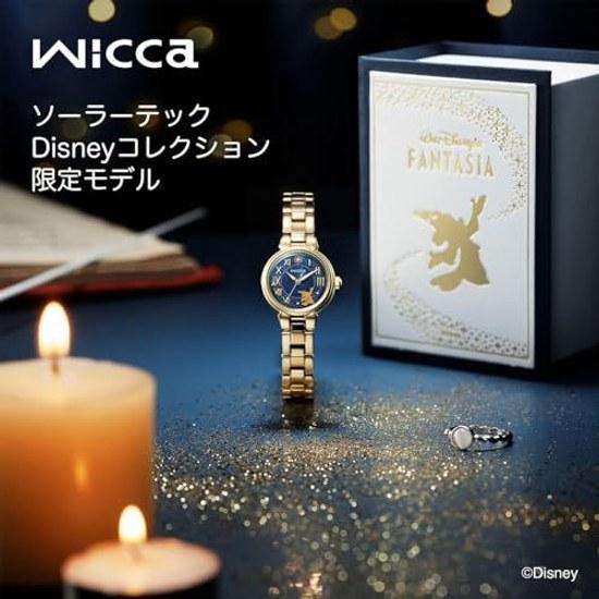 CITIZEN Wristwatch wicca Disney Fantasia Solar Tech Collection Limited Model Warm Gold Blue Navy KP2-124-71 Ladies
