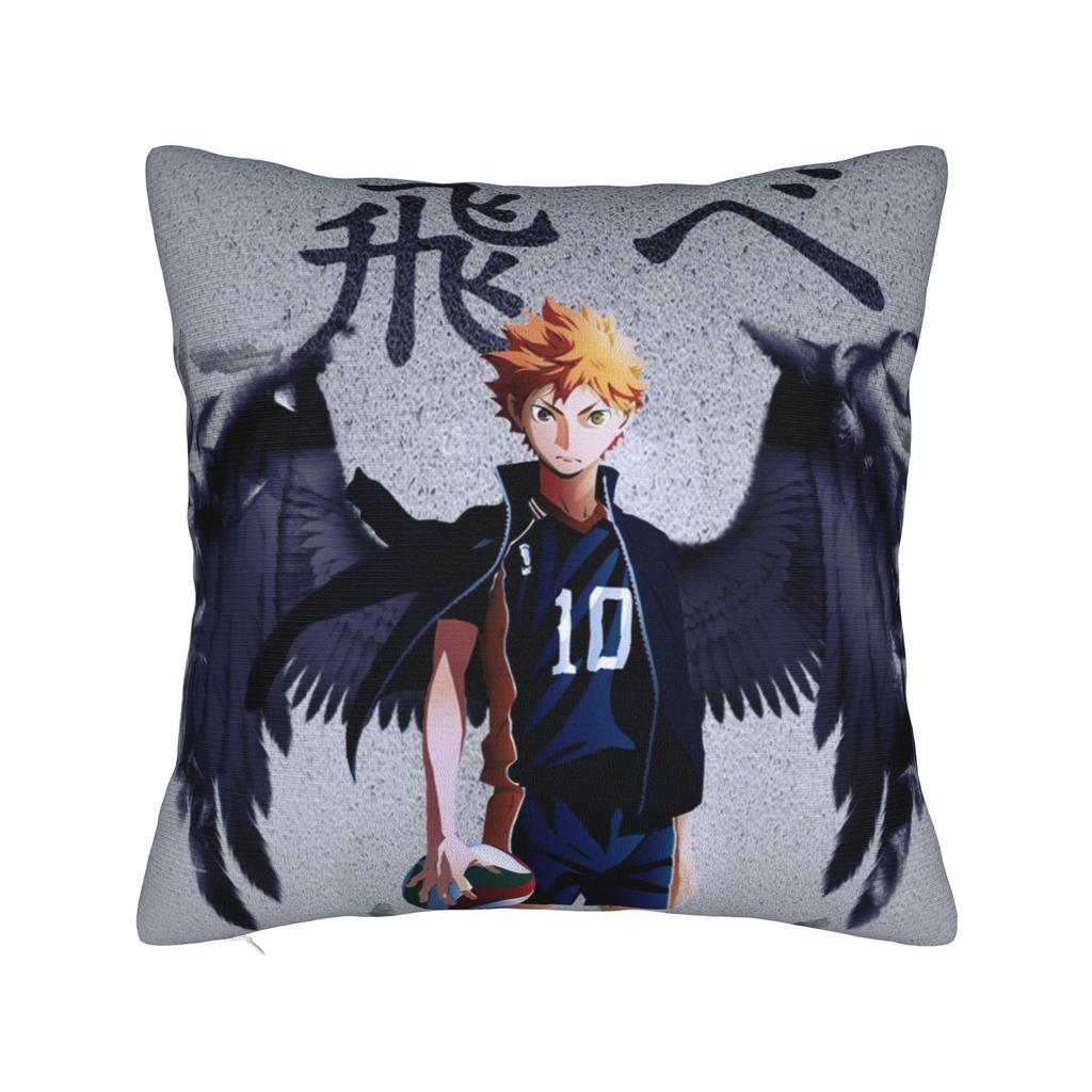 Haikyuu Квадратные Наволочки Волейбол Манга Чехол для Подушки Креативный Полиэстер Декор Наволочка для Дома 18x18