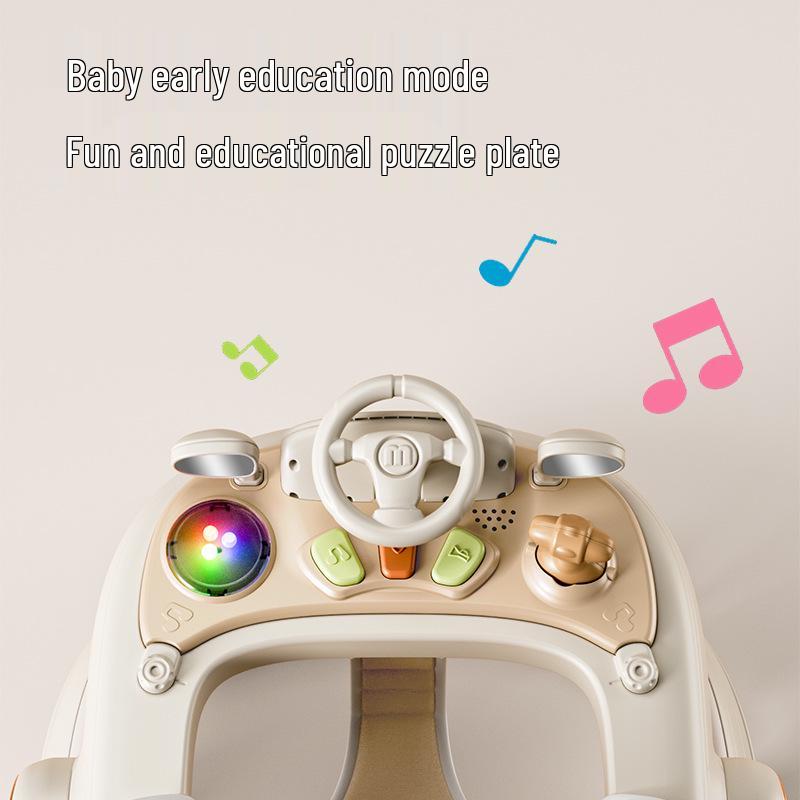 Детские ходунки-каталка «Два в одном» для мальчиков и девочек - Нескользящая, защита от опрокидывания