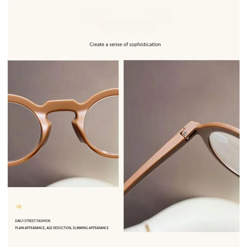 Круглые очки для чтения с цветными блоками Мужские Женские Модные Маленького размера Ретро Оптические Очки для пресбиопии плюс Диоптрии от +1.0 до +4.0