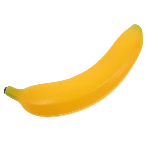 NUOLUX 5-Piece Simulation Banana Fruit Sandbox, Hand Percussion Instrument, Fake Fruit Bananas, Hand Percussion Fruit Shaker, Simulated Fruit Maracas,