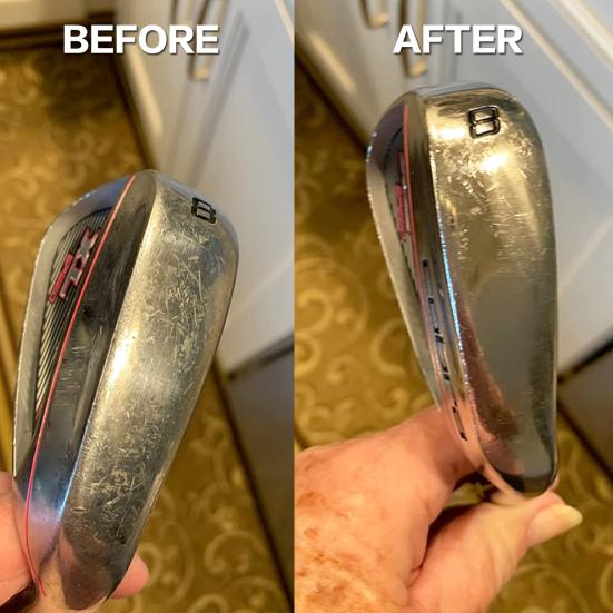 Очиститель для металлических клюшек для гольфа Средство для удаления ржавчины Набор для полировки утюгов для гольфа Клинья Паттеры Очиститель для щеток Губка Аксессуары для гольфа Набор для ухода за клюшками для гольфа