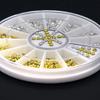 2mm Nail Art Decoration Wheel Portable 12 Wheels Acrylic Multi-purpose Elegant Jewels Decor Wheel for Cellphone Case