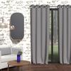 Blackout Curtain with Eyelets 135x250 Cm BOHEME Gray, by Soleil d'Ocre