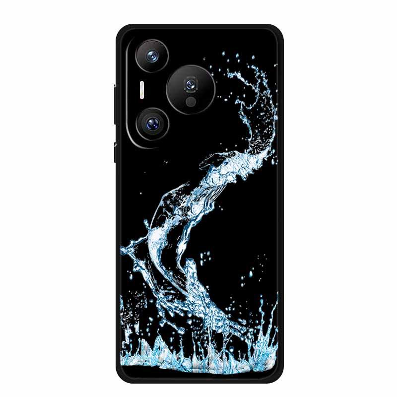 Чехол для телефона Huawei Pura 70 Pro с тиснением и цветной покраской, с текстурой высокого качества - 1 шт.