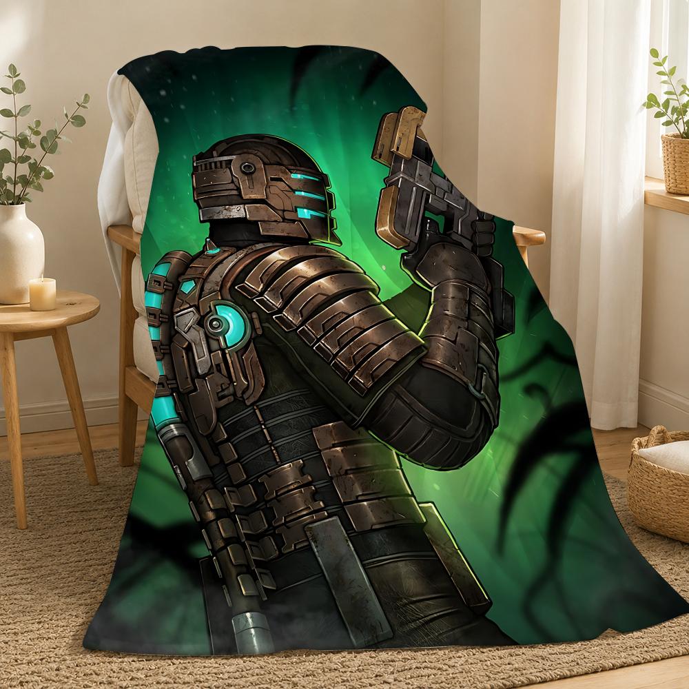 Dead Space Game Throw 240g flannel blanket, suitable for sofas, beds, offices, exquisite gift blankets