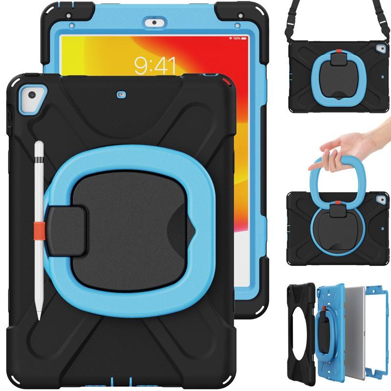 Rotating Wrist Strap Stand Case IPad 9.7 Inch Air Air2 PC Hard Shell With Shockproof Anti-Slip Grip