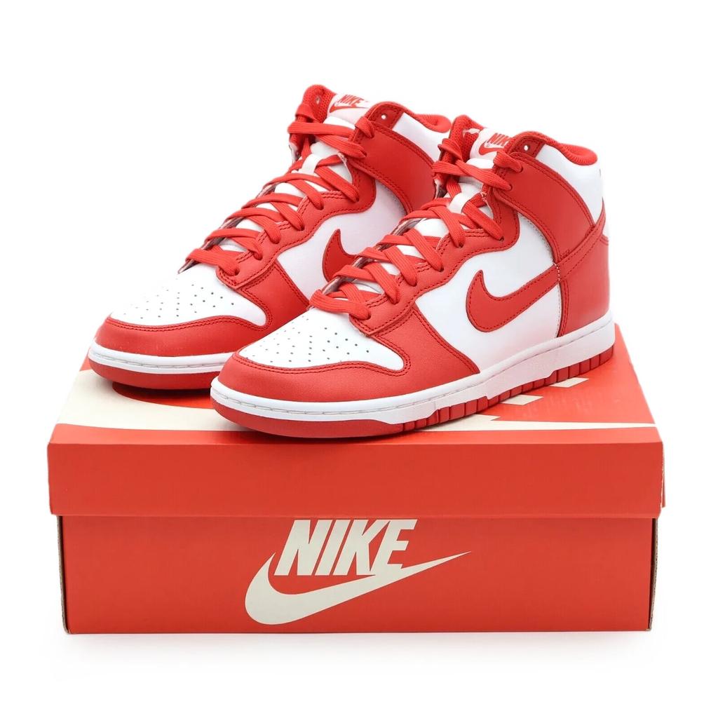 DD1399-106 Nike Dunk High Championship St. Университет Джона Красный Белый (Мужской)