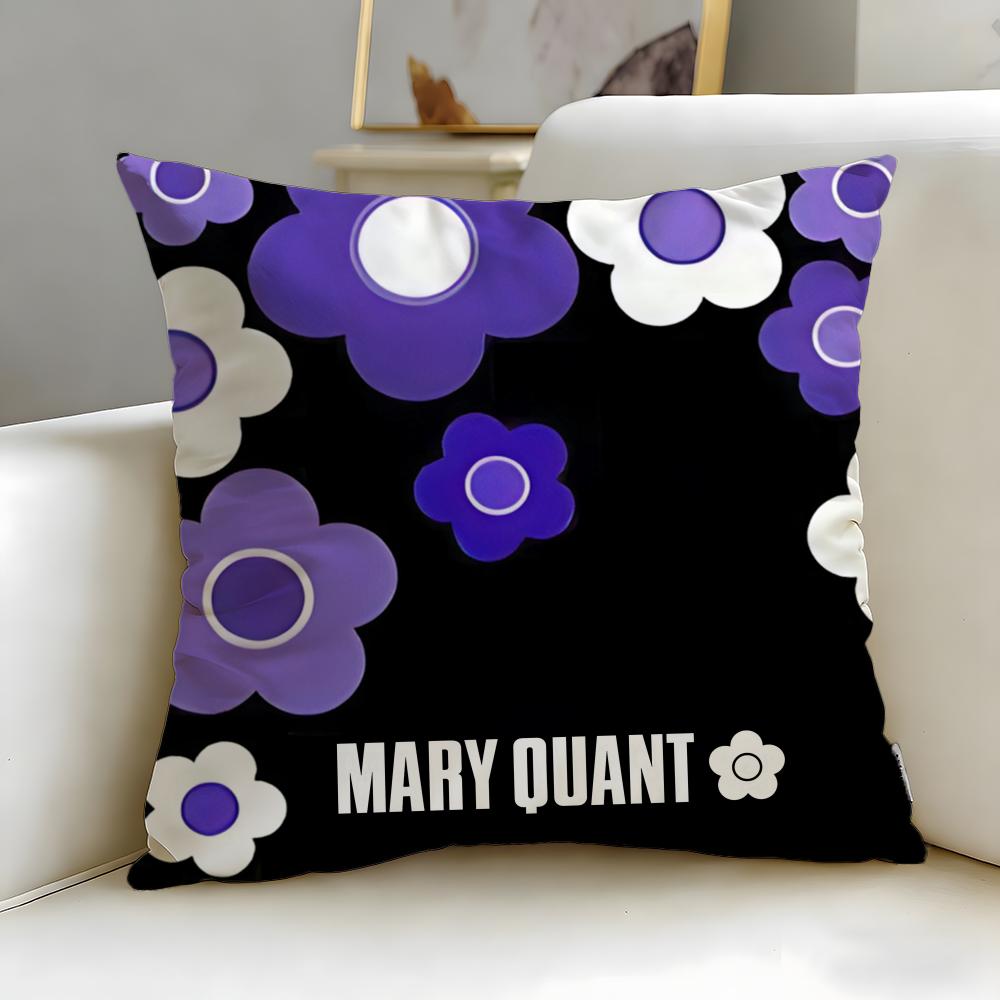 classic fashion designer Mary Quant Cushion Cover Soft  EasyWash Pillow Case  Versatile for Couch Bed Travel and Office