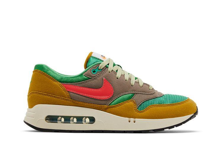 Мужские кроссовки Nike Air Max 1 '86 PRM Powerwall BRS Классический зеленый/Угольно-оранжевый