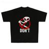 A New American-style Summer No-smoking, Niche and Fun Streetwear Brand Hip-hop Parody Pure Cotton Heavy Short-sleeved T-shirt