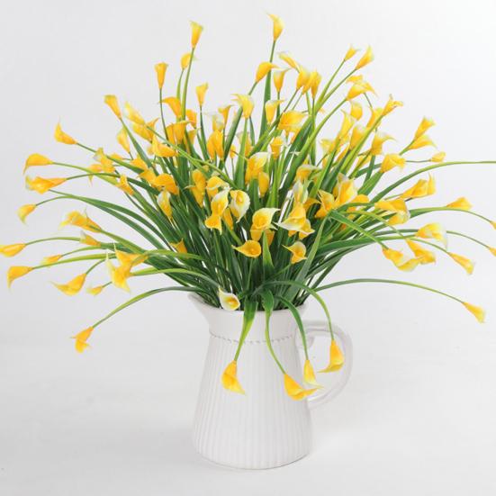 1 Bouquet 5 Branches Artificial Calla Lily Flower Wedding Table Plant Home Decor