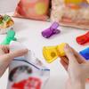 12Pcs Bag Sealing Clip Anti-Slip Refrigerator Magnetic Bag Clip Bright Color Translucent Food Storage Clip for Home
