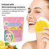 40Pcs Kojic Acid Cleansing Pads Dark Spots Makeup Removal Compressed Turmeric Facial Sponges Gentle Pores Cleaning Exfoliating Face Cleaning Cotton
