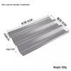 Golden Non-stick Baguette Baking Mold with Breathable Multi-hole Design and Rounded Corners.