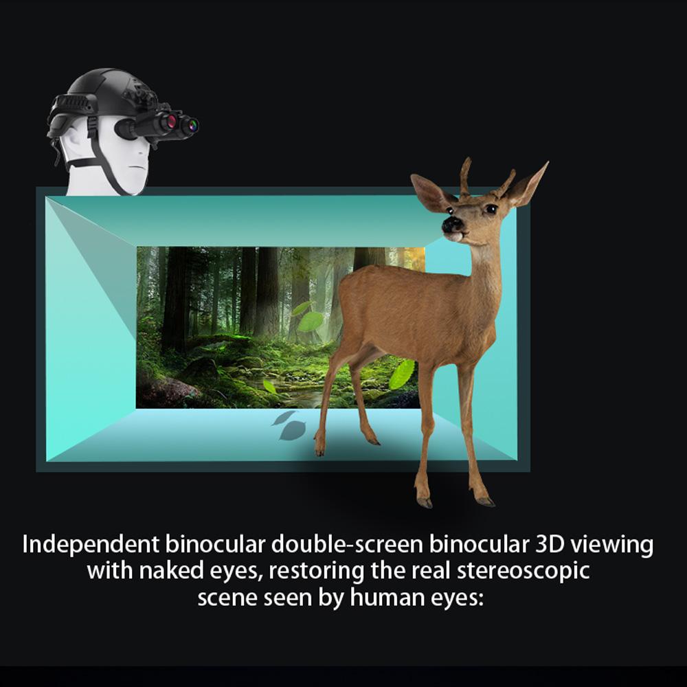 3D-очки ночного видения невооруженным глазом, цифровой инфракрасный бинокль ночного видения с головным креплением