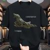 Футболка с изображением истребителя Eurofighter Typhoon для унисекс Реалистичный дизайн самолета с логотипом Typhoon Черная хлопковая футболка с коротким рукавом