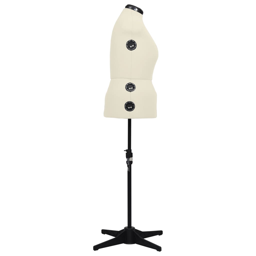 Adjustable Female Dressmaker s Mannequin Cream Size L (44 50)