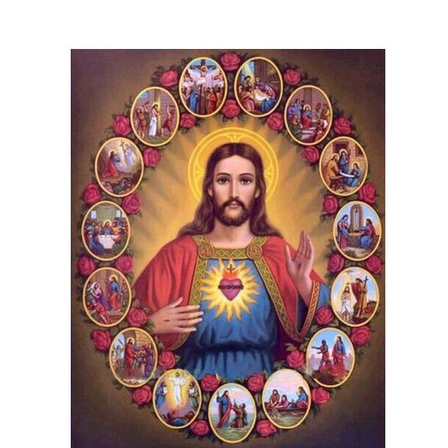 Алмазная вышивка 5D религиозная тематика