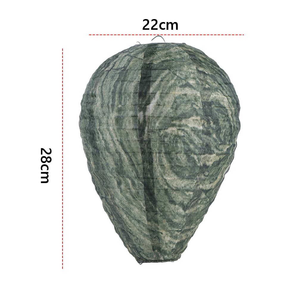 Wasp Nest Decoy Waterproof Hanging Wasp Nest 28x22cm Outdoor Fake Wasp Nest Wasp Deterrent Lantern for Outdoor Garden